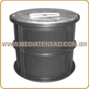 Caixa de Inspeção em PVC 250 x 250mm, com tampa em aço galvanizado a fogo