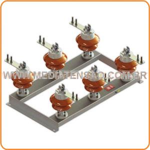 Base Tripolar para Fusível Limitador de Corrente tipo HH, Uso ao Tempo 15Kv 400A