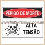 Placa Placa “Perigo – Alta Tensão” – Padrão CPFL