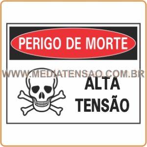 Placa Placa “Perigo – Alta Tensão” – Padrão CPFL