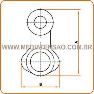 Manilha Sapatilha – A=110mm x B=60mm
