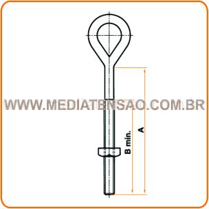 Parafuso Olhal M-16