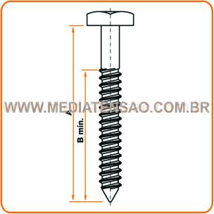 Parafuso Rosca Soberba 1/2’