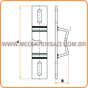 Suporte Equip. Poste de Madeira com Base