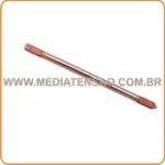 Haste de Aterramento tipo copperweld Baixa Camada – Prolongável – ø 5/8″ x 2,40m