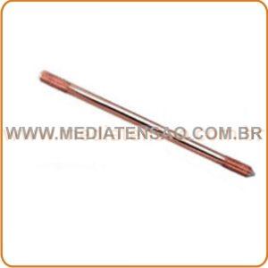Haste de Aterramento tipo copperweld Baixa Camada – Prolongável – ø 5/8″ x 2,40m