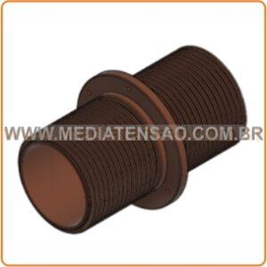 Bucha de Passagem Uso Interno em Epóxi – Flange Redonda – 36kV