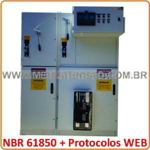 Cabine de proteção secundaria 15kV a 36 kV. Uso Interno (ou Externo), com rele Easergy P3, integrado e conectado