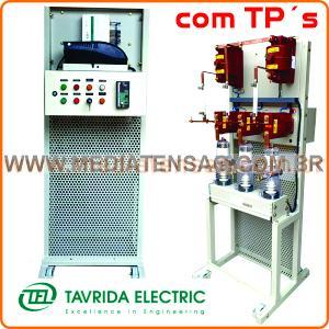 Disjuntor a vácuo 17.5 kV 800 a 20 kA High Tech Tavrida com módulo micro processado cm-16 110/220v On Board com trafos de corrente trafos de potencial e relé de proteção