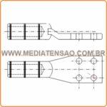 Terminal de Compressão 2 Compressores e 4 Furos NEMA – TCB50-N4
