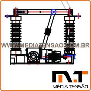 Chave Seccionadora tripolar  Motorizada MT 0135M  36,2-170kV  630A  25kA