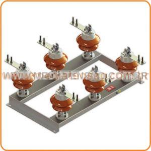 Base Tripolar para Fusível Limitador de Corrente tipo HH uso ao Tempo 15Kv 400A