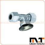 Borne Concêntrico para Vergalhão de Cobre ø 5/8 - Tipo Derivação T com Suporte 8 Borne Concêntrico para Vergalhão de Cobre ø 5/8 – Tipo Derivação T com Suporte