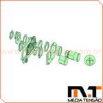 Kirk pan lock A3A4, para seccionadora Schneider SC6 BR3730351B