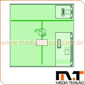 Capa do mecanismo plástico cor preta para seccionadora Schneider SC6 BR51238920FA