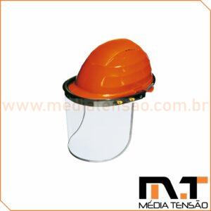 Capacete de Segurança com Protetor Facial Acoplado