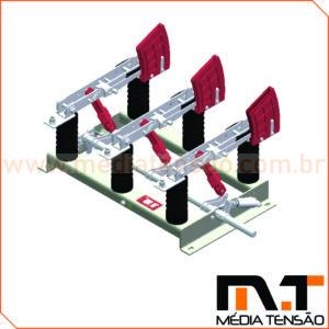 Chave seccionadora tripolar, 25Kv – 600A Abertura EM Carga, Uso Abrigado