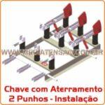 Chave Seccionadora 15 a 36kV com Aterramento por 2 Punhos Sugestão de Instalação