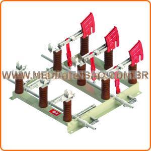 Chave Seccionadora Tripolar com carga com base HH e aterramento