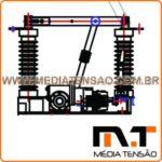 Chave Seccionadora tripolar  Motorizada MT 0135M 36.2 630A 25kA
