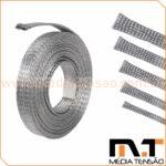 Cordoalha de cobre chato estanhada 1/2″