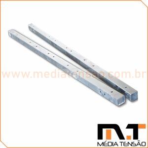 Cruzeta de Aço tipo “Quadrada” galvanizada a fogo – 2.000mm