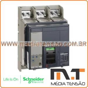 Disjuntor caixa aberta tripolar NT 1250 H1 Micrologic 2.0 Fixo Schneider