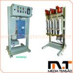 Disjuntor SIEMENS Tripolar a Vácuo 25Kv – Sion – 500MVA – 1250A comando motorizado, com proteção indireta Pextron 7104, fonte capacitiva, no-break e trafos de corrente 10 B 50, versao on-board