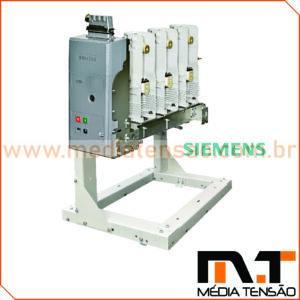 Disjuntor SIEMENS Tripolar a Vácuo 25Kv Sion 500MVA 1250A comando motorizado OFFBOARD