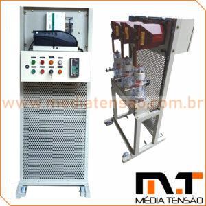 Disjuntor Tavrida a vácuo 17.5 kV 800 a 20 kA High Tech TVD com  módulo micro processado cm16 110/220v On Board com trafos de corrente e relé de proteção