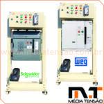 Disjuntor Tripolar a vácuo VCBI Classe 15Kv – 350MVA – 630A comando motorizado, com proteção indireta Pextron e trafos de corrente 10 B 50, versao on-board