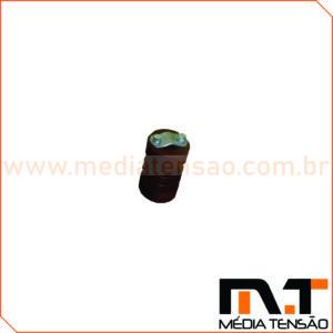 Isolador pedestal classe 1Kv com prensa-fio para vergalhões de cobre redondo