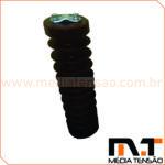 Isolador pedestal classe 36Kv com prensa-fio para vergalhões de cobre redondo.