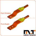 Molde Cabo a Barra de Cobre – Terminal U-LA Duplo Furo 150mm² 6 x 25