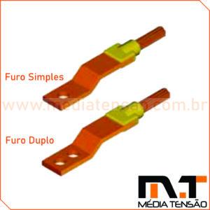Molde Cabo a Barra de Cobre – Terminal U-LA 100mm² 6×40