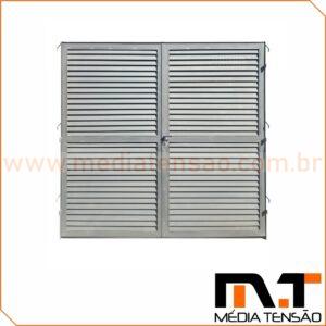 Porta de Chapa Veneziana 2 x 1,10 x 2,10m
