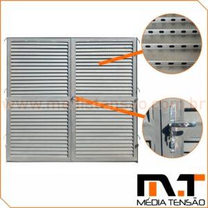 Porta de Chapa Veneziana 2 x 0,90 x 2,10m