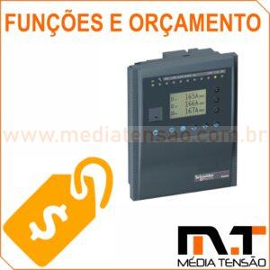 Função Relé Schneider Sepam S42 50/51, 50N/51N, 50G/51G, 50BF, 46, 32P, 59, 59N, 67, 47, 81H, 81L