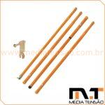 Vara de Manobra em Fibra de Vidro – 4 Elementos ø 38mm – 5,20 metros