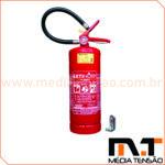 Extintor ABC – 6Kg, com placa de identificação e suporte de fixação