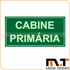 Placa de advertência fotoluminescente