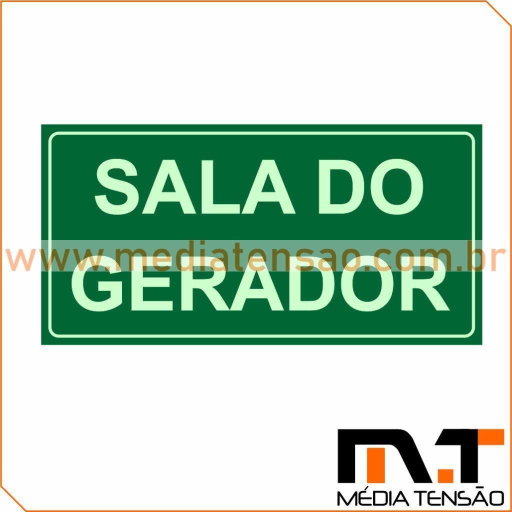 Placa de advertência fotoluminescente