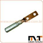 TERMINAL BIMETÁLICO À COMPRESSÃO 2 FUROS 500mm2