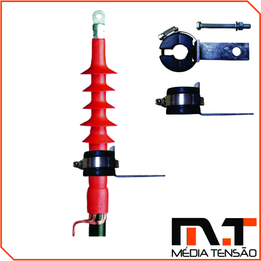 Abraçadeira modular para cabos de média tensão
